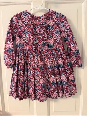 Jacadi Liberty Print Long-Sleeve Dress, size 3